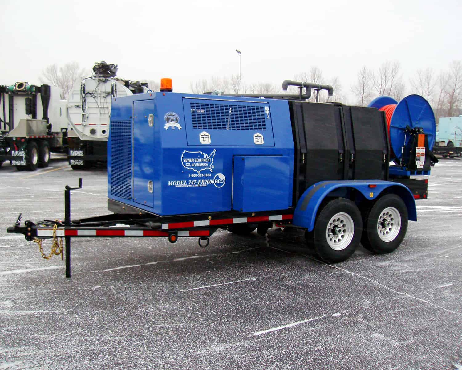 Blue 747 Trailer Jetter